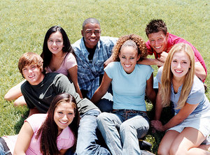 Teens in a group