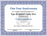 1 Year Anniversary