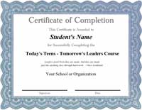 Leadership Course for Teens An Instructor s Manual for student