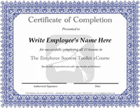 Certificate Of Employee